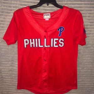 PINK Phillies button down jersey